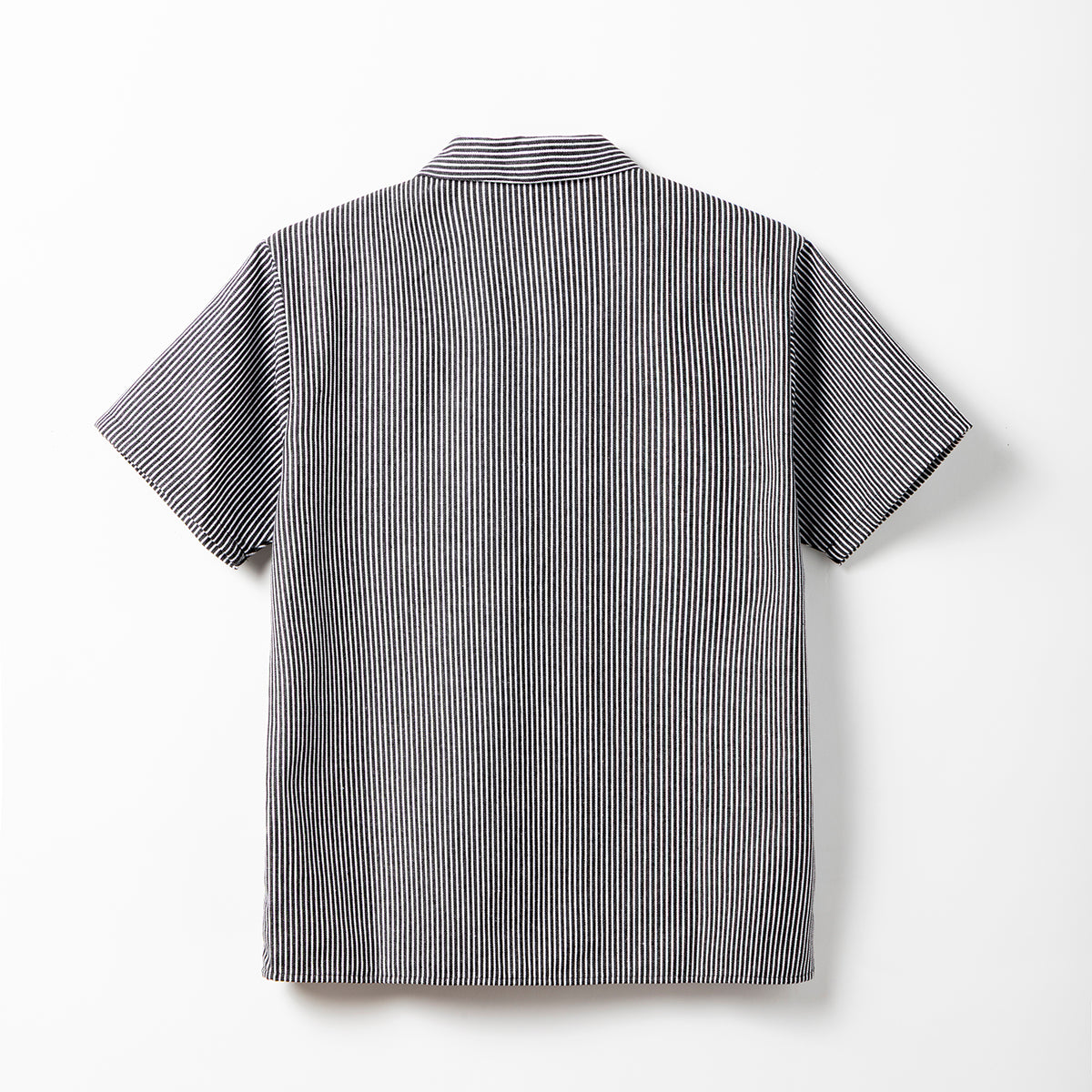 Hickory Stripe Orange Tab Short Sleeve Work Shirt